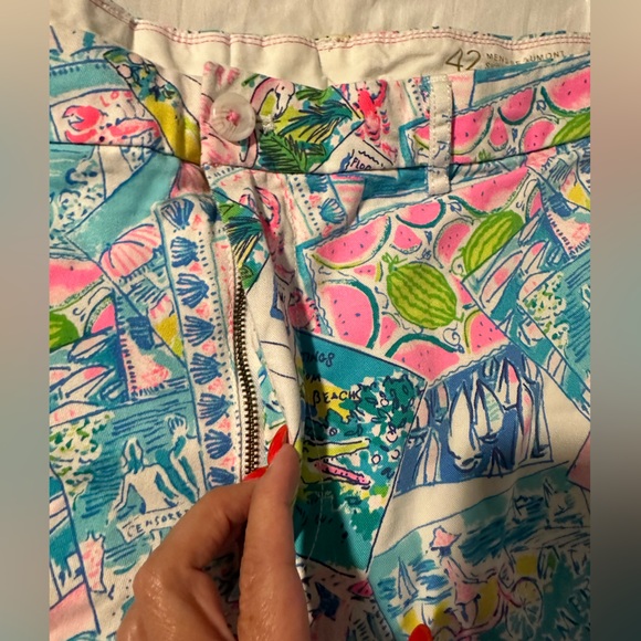 Lilly Pulitzer men’s shorts like new worn twice size 42 - Picture 4 of 5